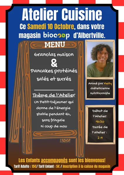 Atelier Cuisine ce Samedi 10 Octobre Atelier Cuisine ce Samedi 10 Octobre