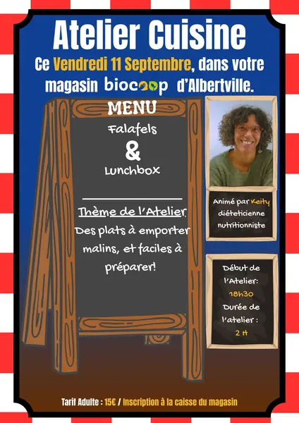 Atelier Cuisine ce Vendredi 11 Septembre Atelier Cuisine ce Vendredi 11 Septembre