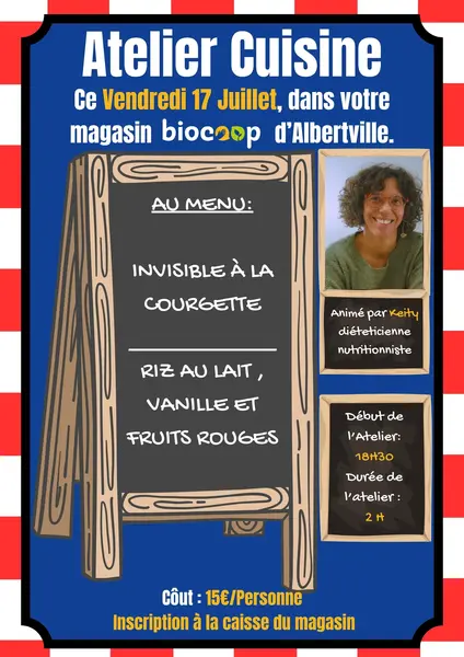 Atelier Cuisine ce Vendredi 17 Juillet Atelier Cuisine ce Vendredi 17 Juillet